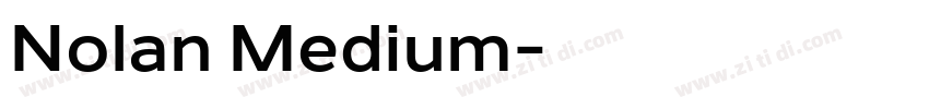 Nolan Medium字体转换